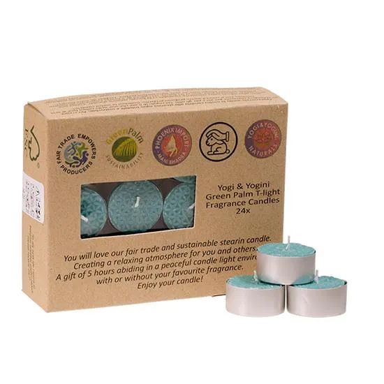 Fair Trade Teelichter Stearin Patchouliduft