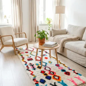 Farbenfroher Berber-Läuferteppich 86 x 256 cm - Nr. 2223