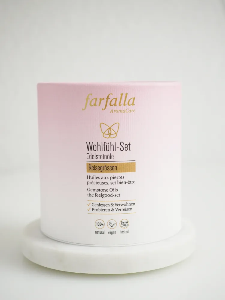 FARFALLA Test Set Edelstein Balance Öle 7 Stk - Made SWIZERLAND