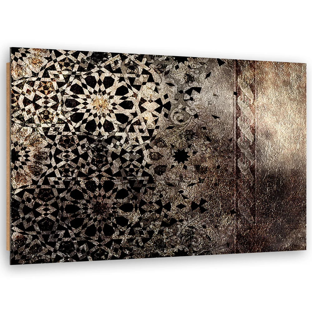 Art-déco-Paneeldruck, orientalisches Ornament 60x40 Feeby