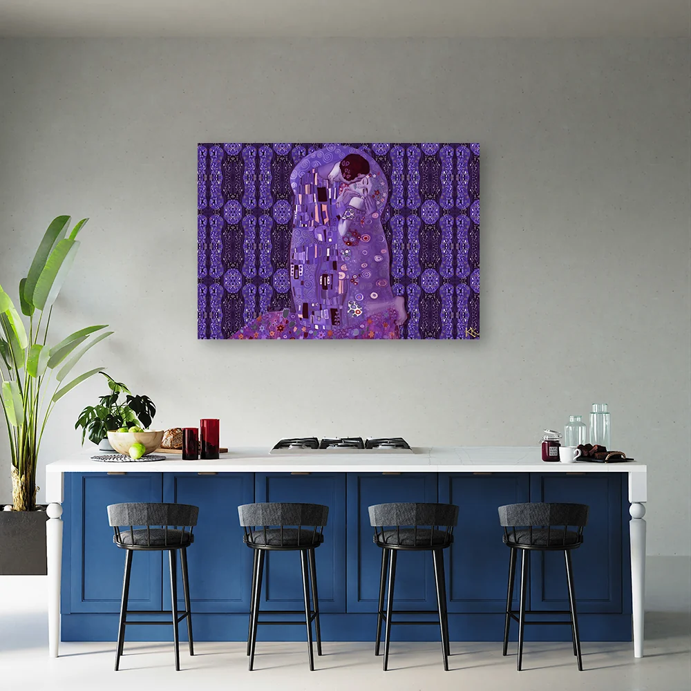 Art-déco-Paneldruck, Abstraktes Motiv: Die Frau der Erfüllung 60x40 Feeby