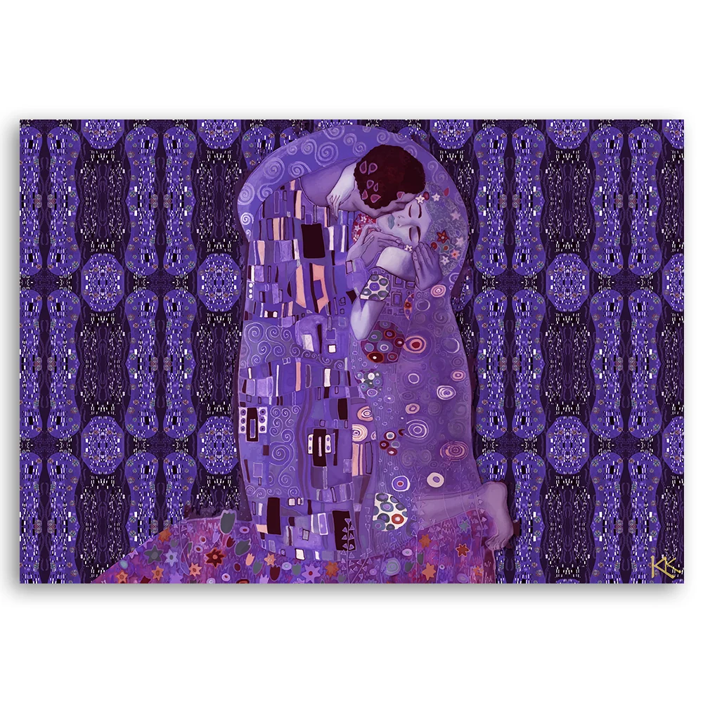 Art-déco-Paneldruck, Abstraktes Motiv: Die Frau der Erfüllung 60x40 Feeby