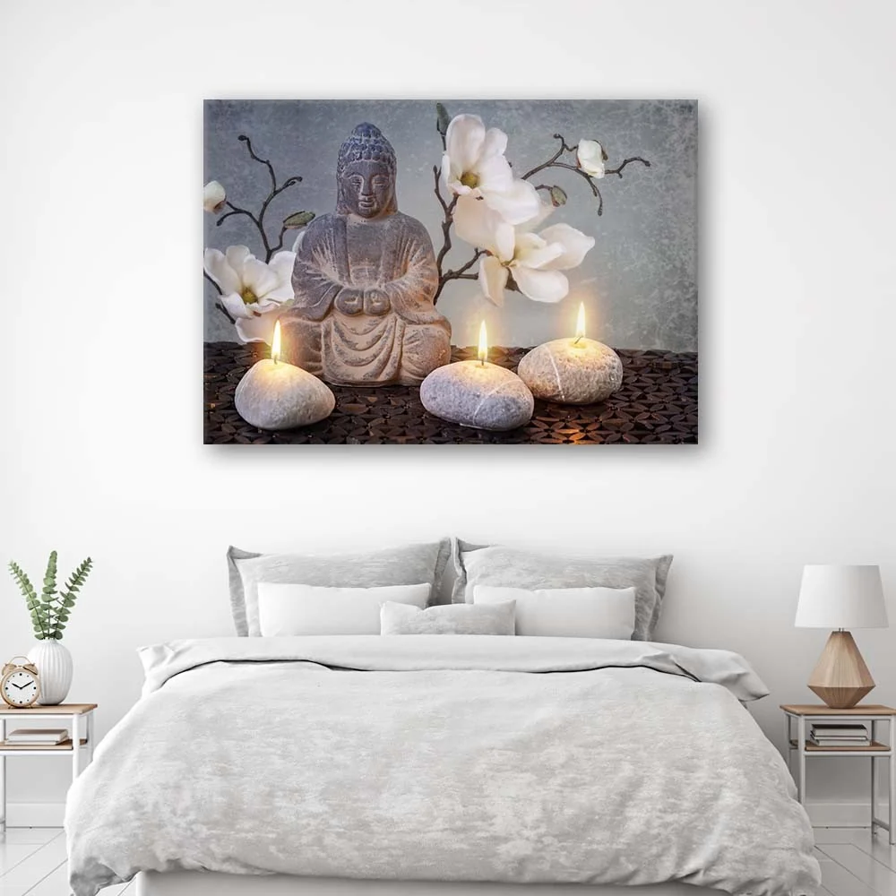 Art-déco-Paneldruck, Buddha 100x70 Feeby