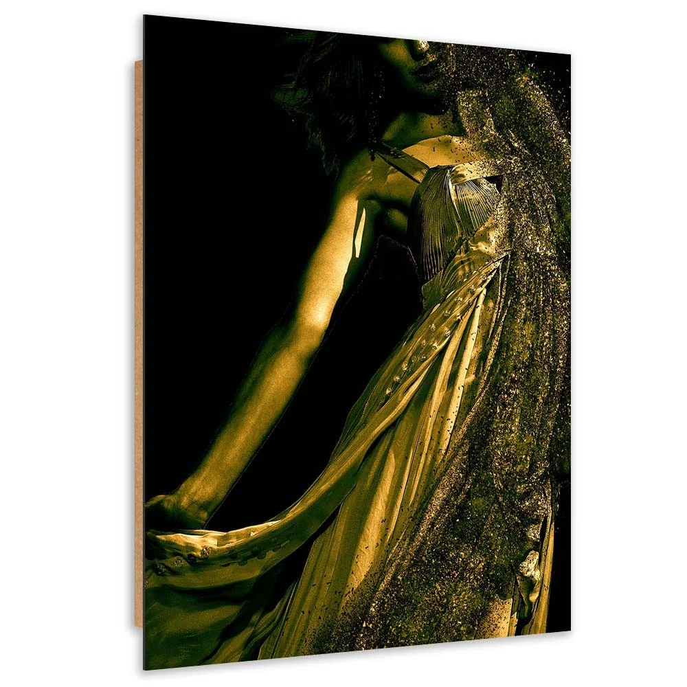 Art-déco-Paneldruck, Frau Goldstaub 40x60 Feeby