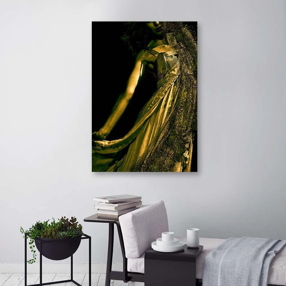 Art-déco-Paneldruck, Frau Goldstaub 40x60 Feeby