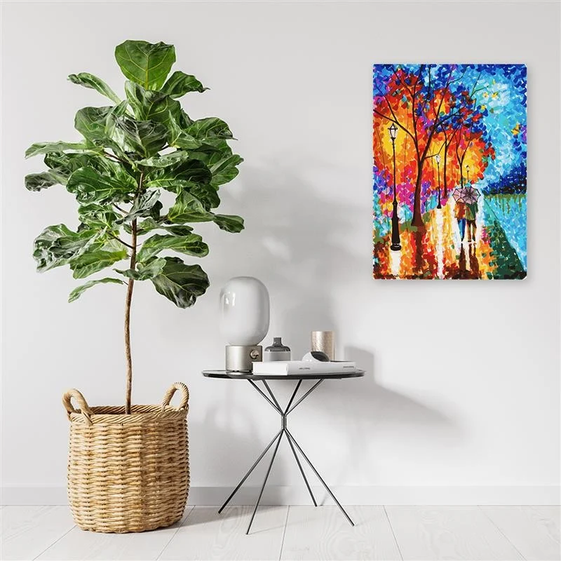 Art-déco-Paneldruck, Herbstbäume im Park 40x60 Feeby