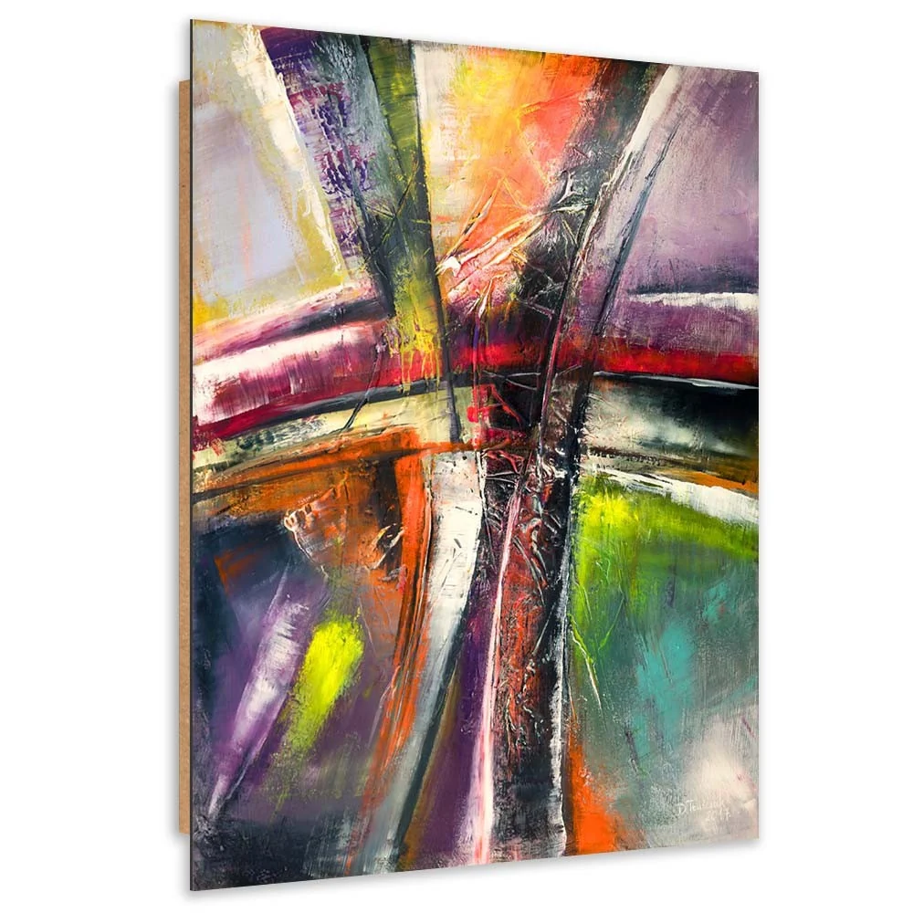 Art-déco-Paneldruck, Kreuzung 40x60 Feeby