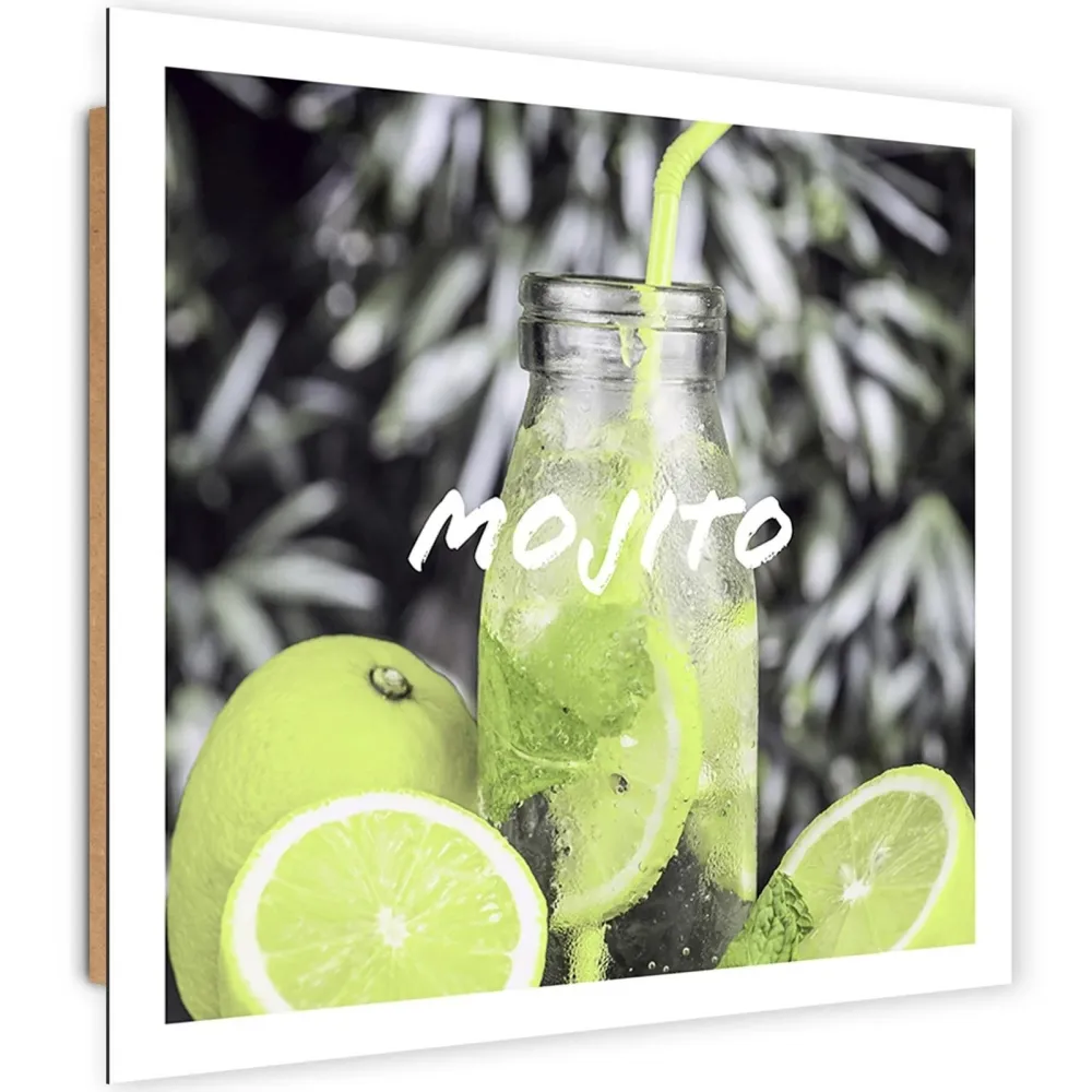 Art-déco-Paneldruck, Mojito 30x30 Feeby
