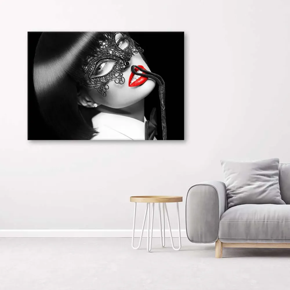 Art-déco-Paneldruck, Verführerische Frau 100x70 Feeby