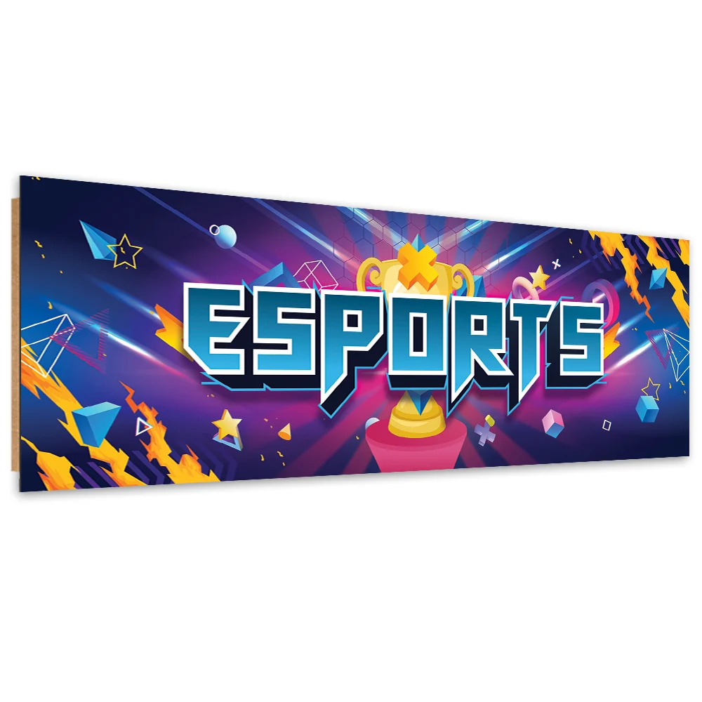 Deco-Paneldruck, für den Spieler abstrakt 120x40 Feeby