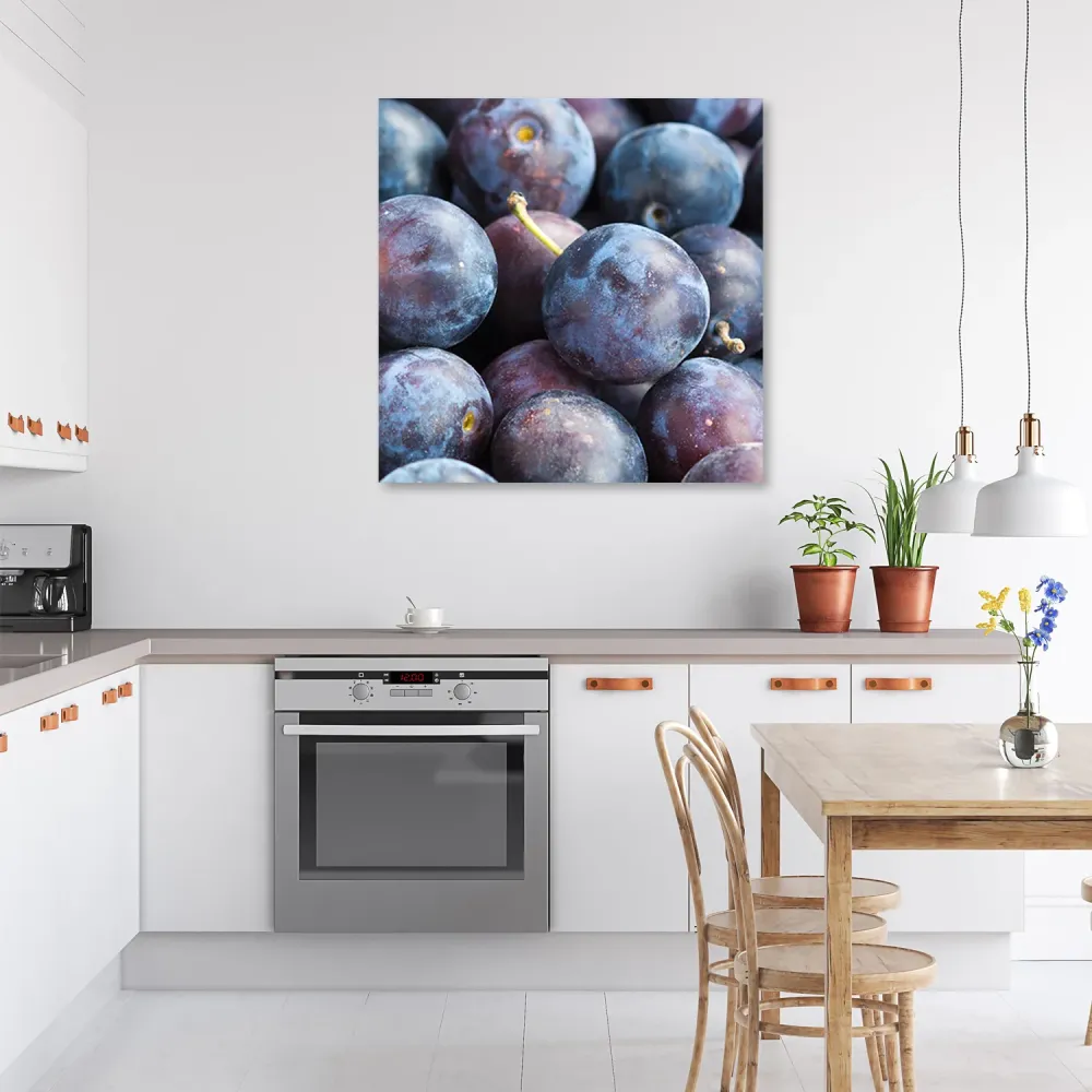 Deco-Panel-Druck, Pflaumenmakro 30x30 Feeby
