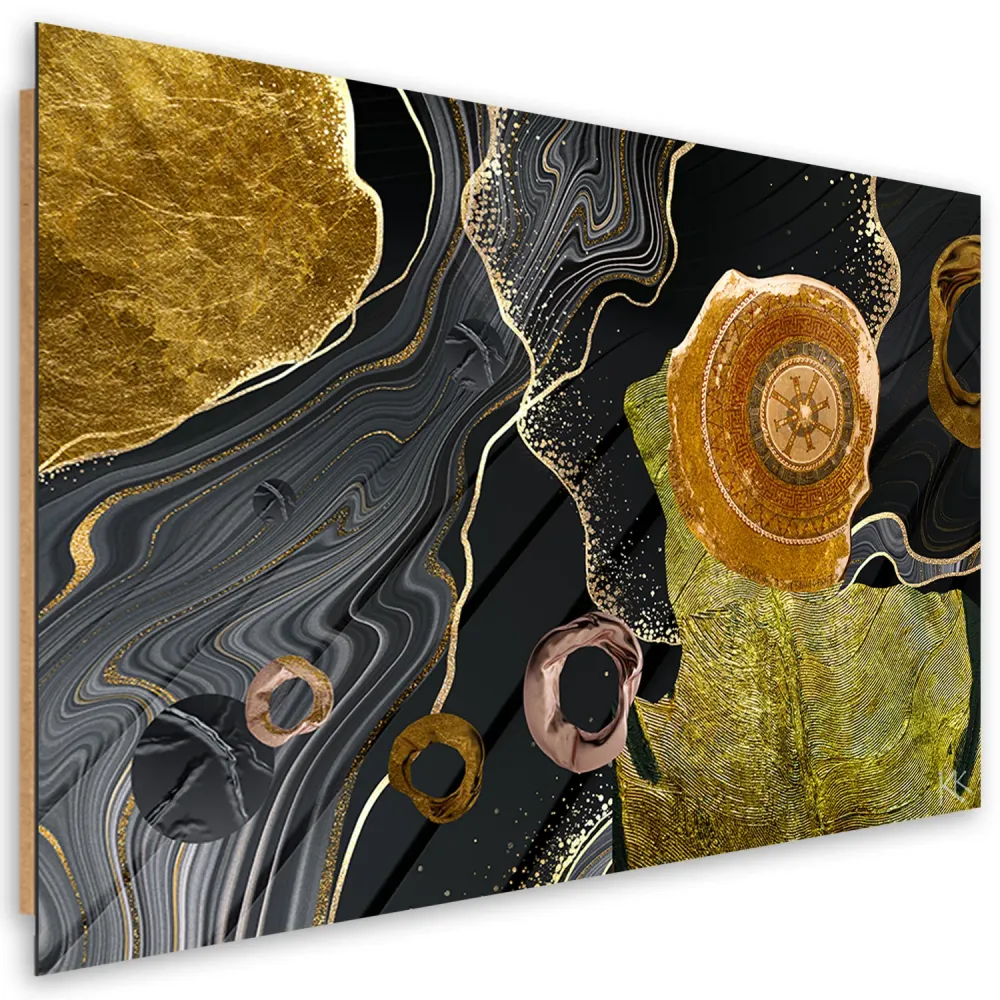 Deko-Paneeldruck, abstrakte Marmorstruktur 60x40 Feeby