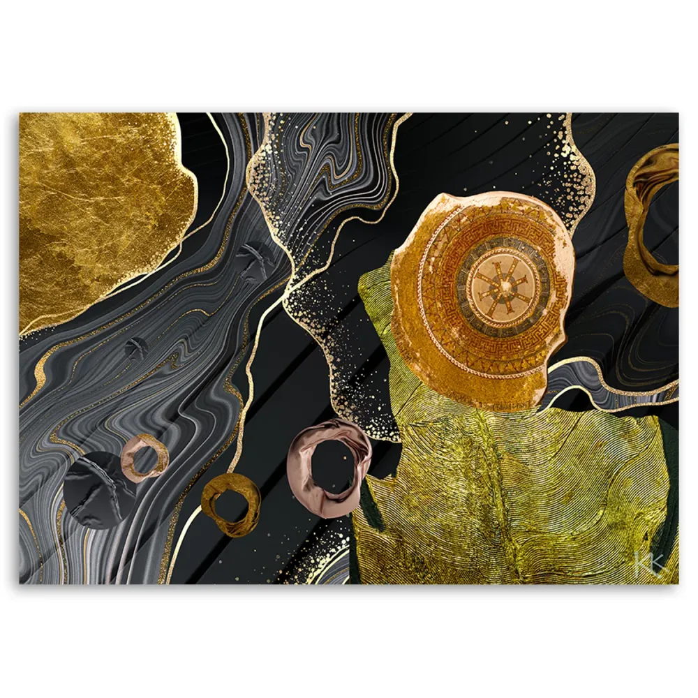 Deko-Paneeldruck, abstrakte Marmorstruktur 60x40 Feeby