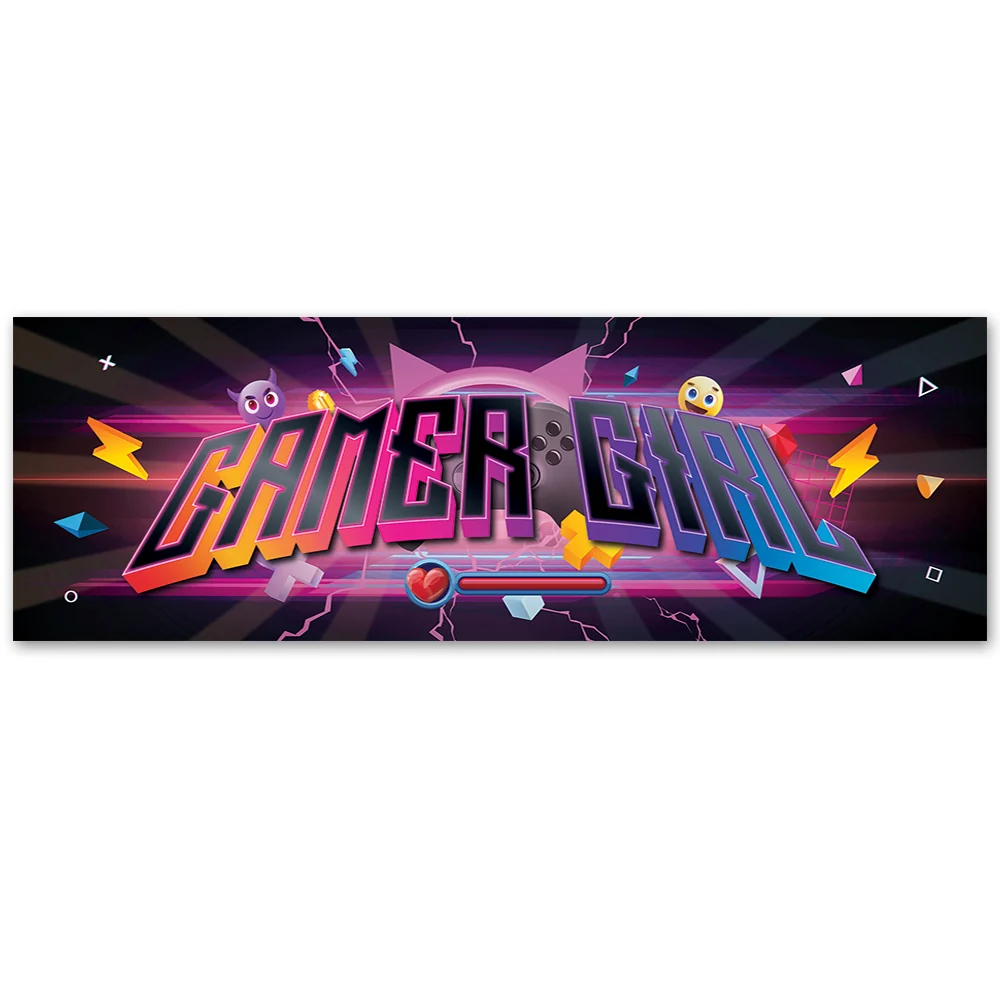 Dekorativer Paneeldruck, Aufschrift „Gaming-Zone“ 120x40 Feeby