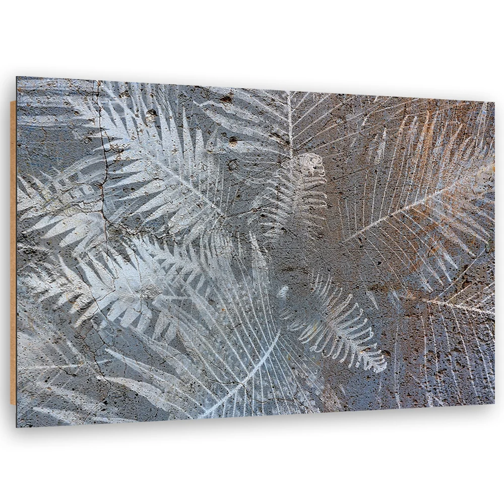Dekorativer Paneeldruck, Farnblätter 60x40 Feeby