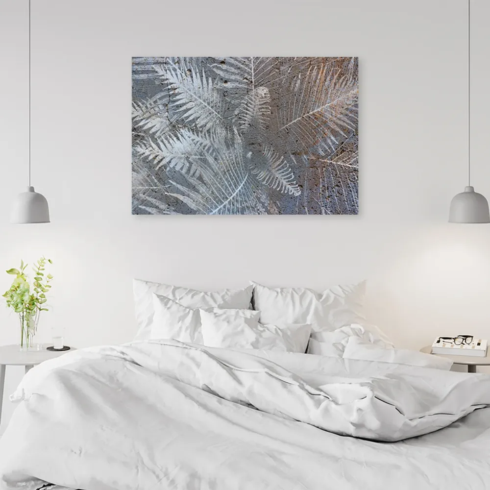 Dekorativer Paneeldruck, Farnblätter 60x40 Feeby