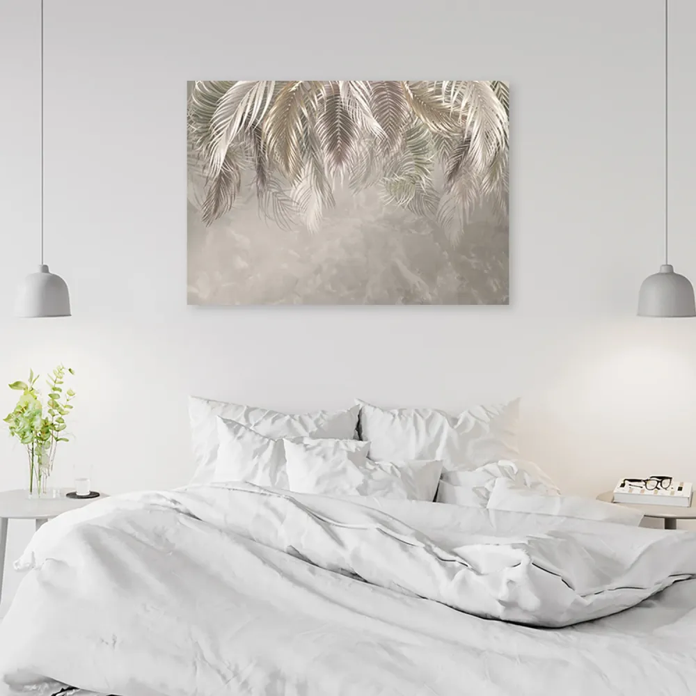 Dekorativer Paneeldruck, Palmenblätter 60x40 Feeby
