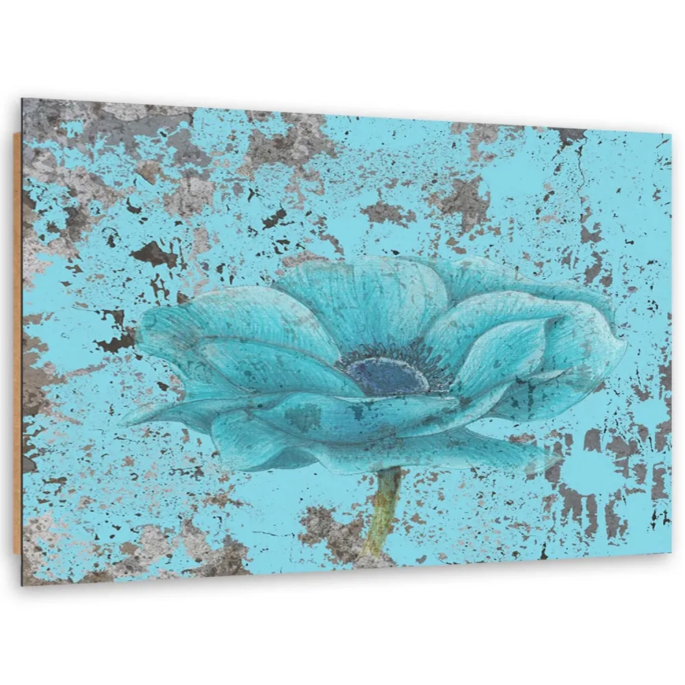 Dekorativer Paneeldruck, Retro-Meeresblume 100x70 Feeby