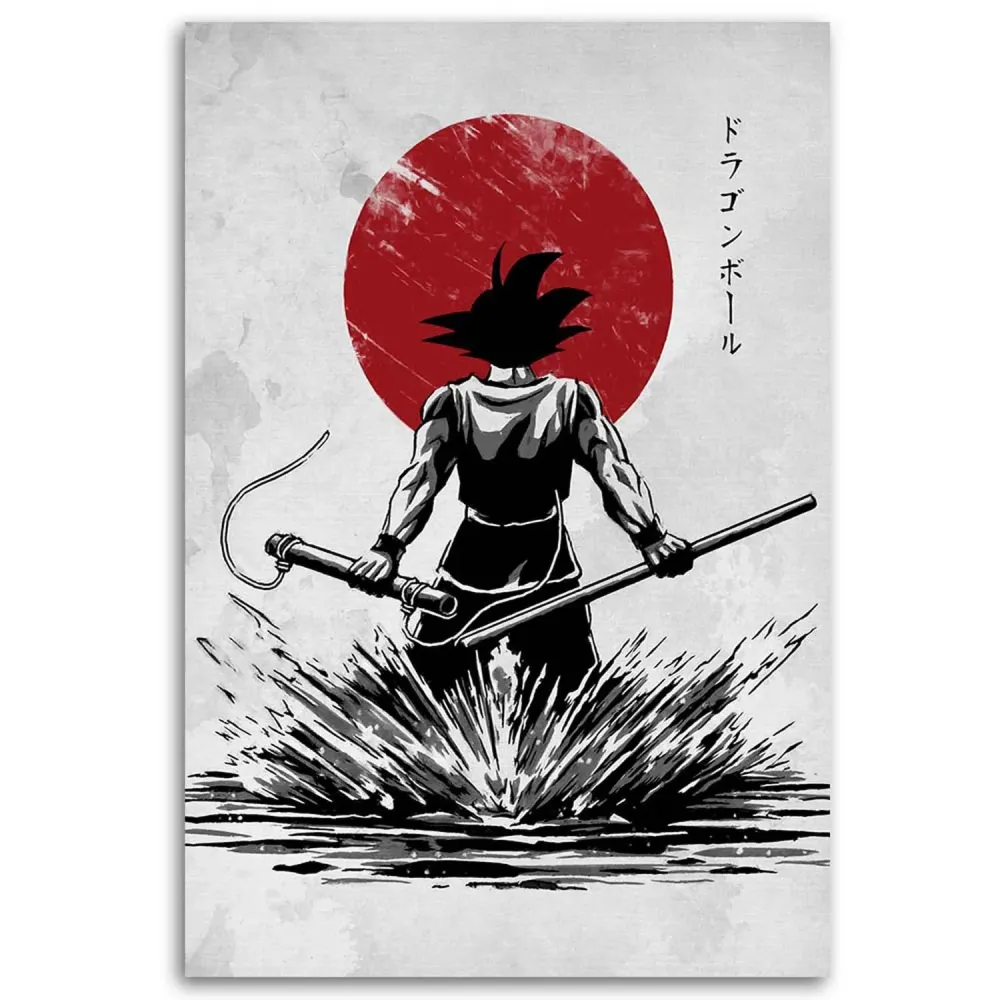 Dekorativer Wanddruck, Anime-Held 70x100 Feeby