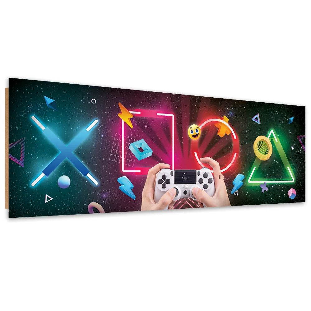 Dekor-Paneldruck, Knöpfe und Gamepad 120x40 Feeby