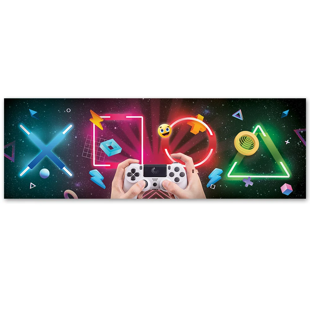 Dekor-Paneldruck, Knöpfe und Gamepad 120x40 Feeby