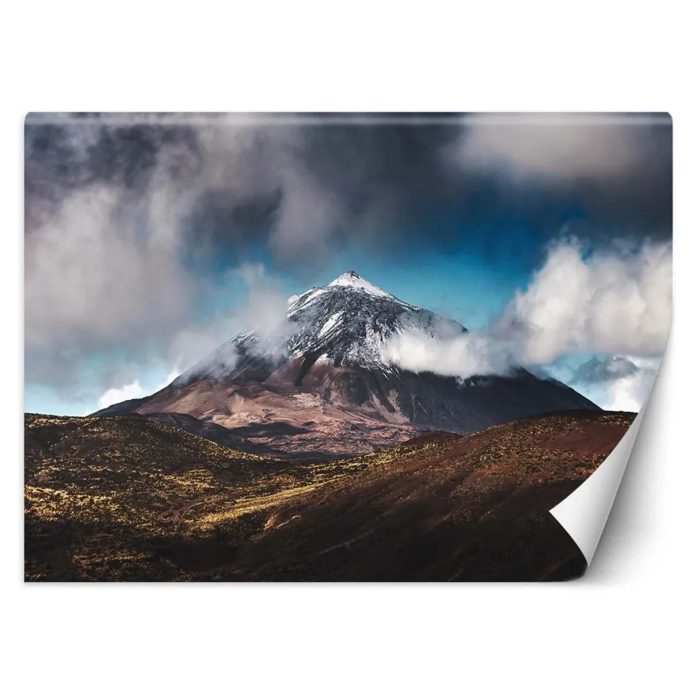 Hintergrundbild: Berggipfel den Wolken 100x70 Feeby