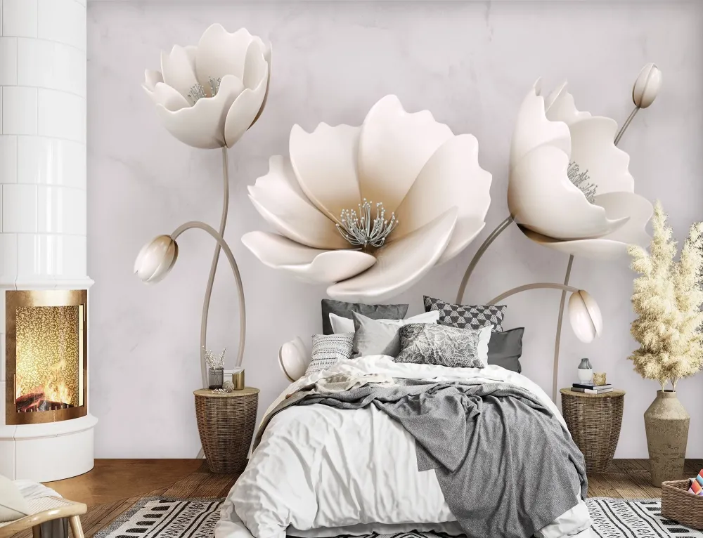 Tapete, abstrakte Blumen 150x105 Feeby