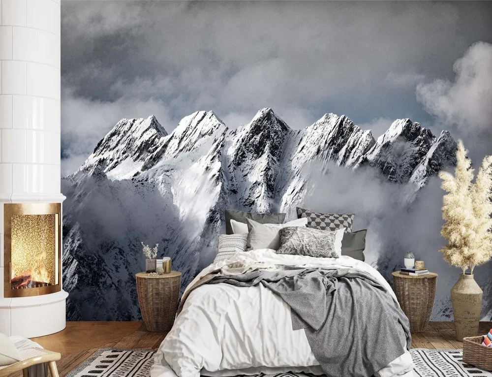 Tapete, Berge im Winter 100x70 Feeby