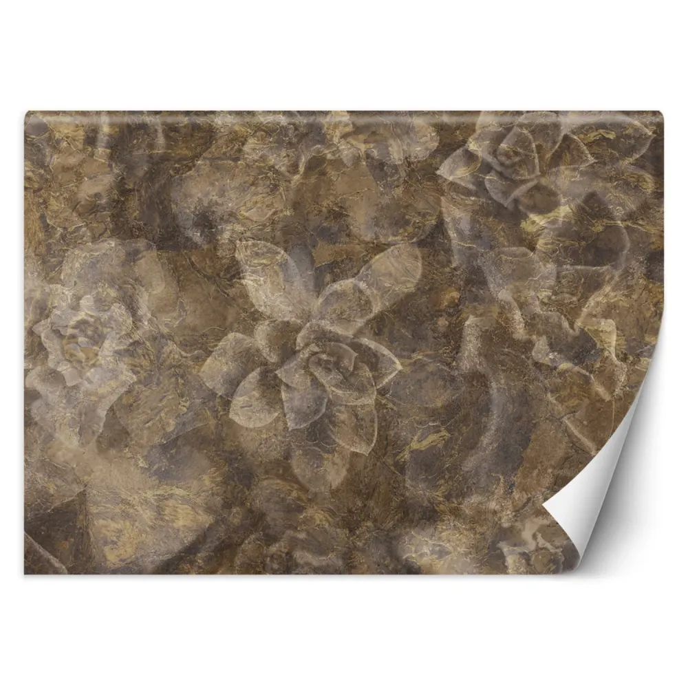 Tapete, Blumen Gold 100x70 Feeby