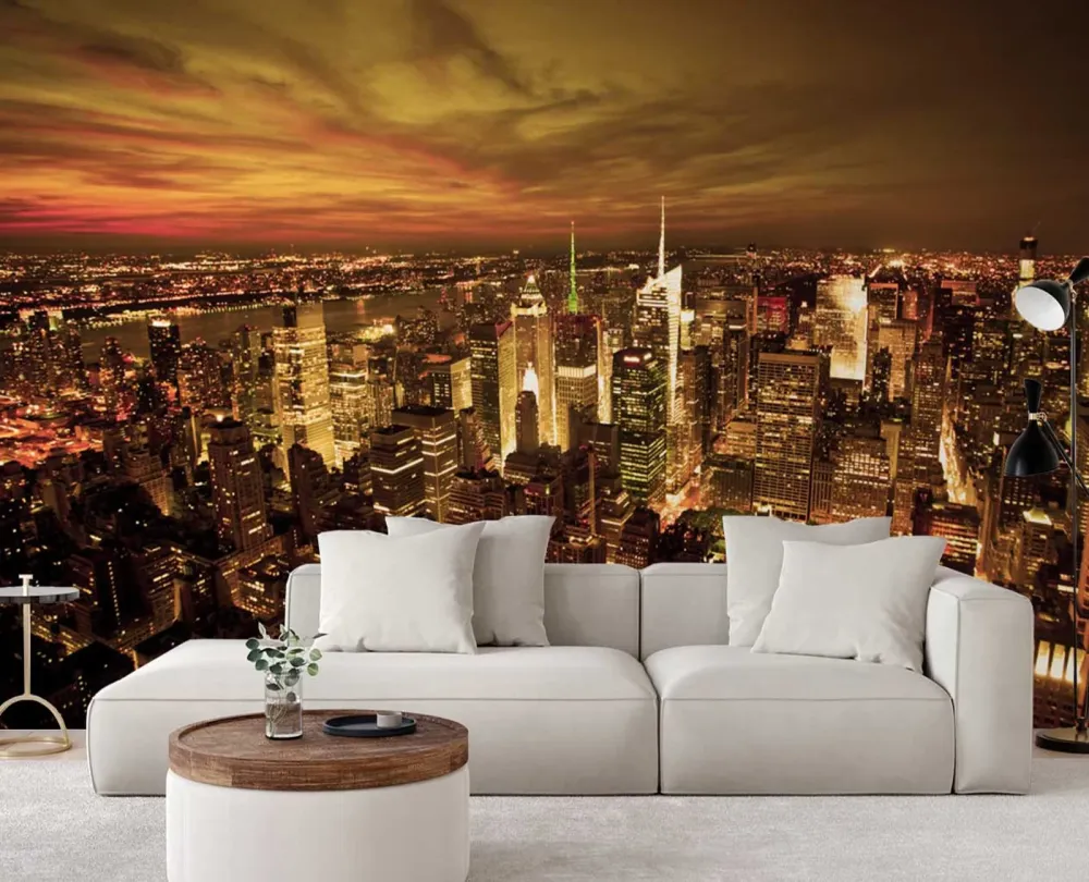 Tapete, Mitternachts-Manhattan 100x70 Feeby