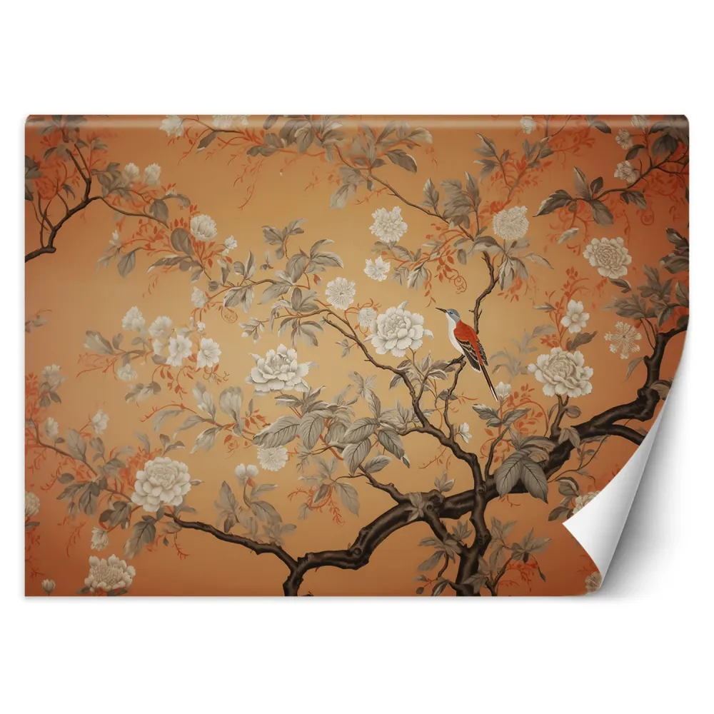 Tapete, Vogel-Baum-Chinoiserie 100x70 Feeby