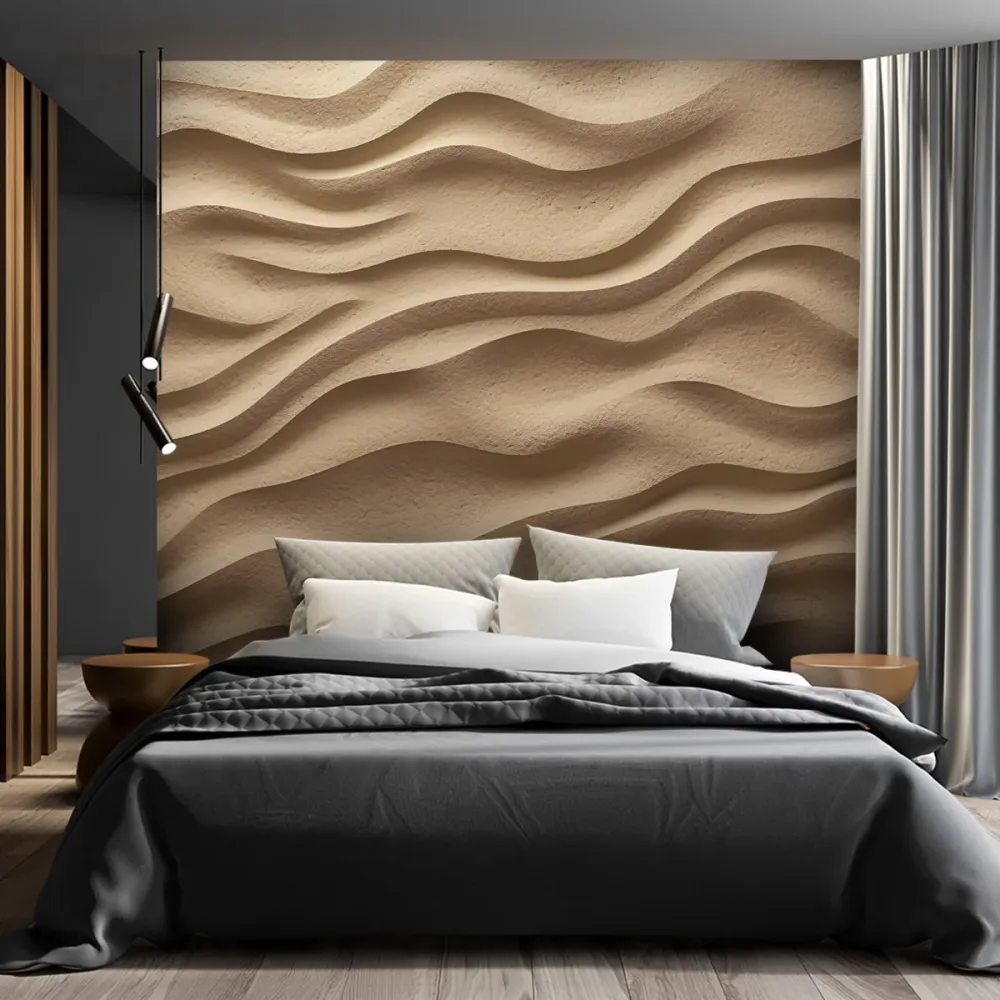 Tapete, Wellen auf Sand 3D 100x70 Feeby
