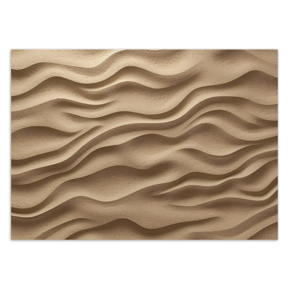 Tapete, Wellen auf Sand 3D 100x70 Feeby