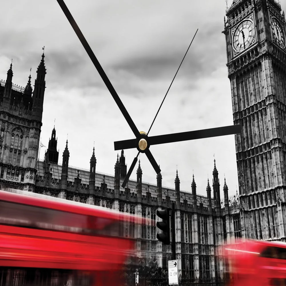 Wanduhr im Herzen von London 40x40 Feeby
