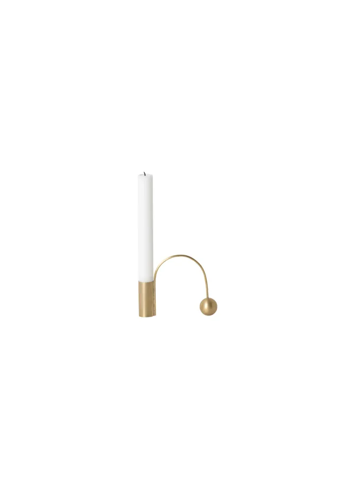 Ferm Living - Kerzenständer Balance Messing