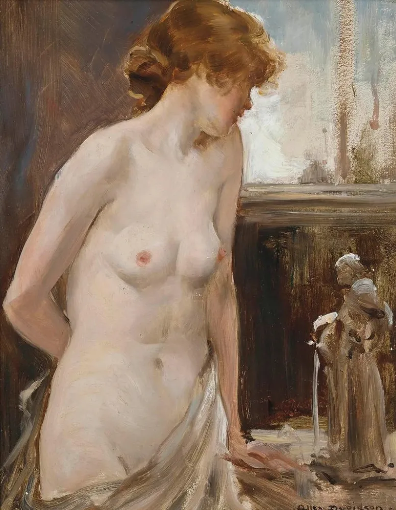 Frauenakt Gemälde - Allan Douglas Davidson | Kunstdruck