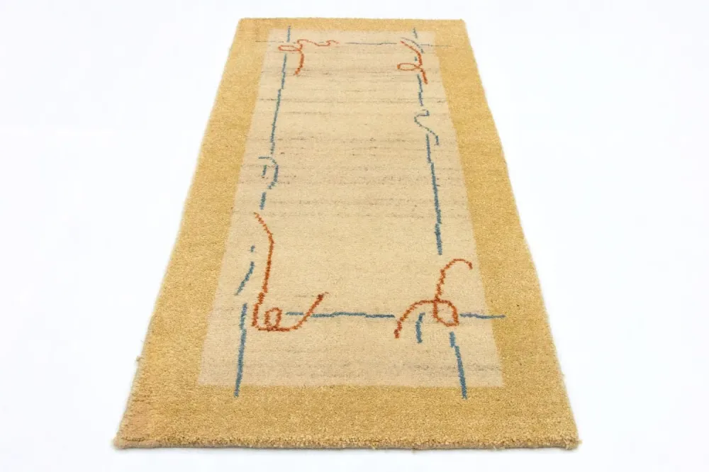 Gabbeh Teppich - Indus 140 x 70 cm - beige