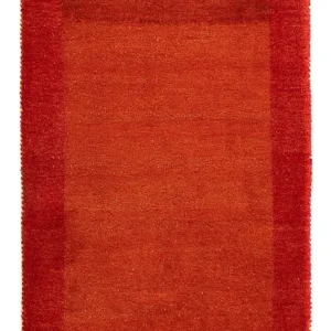 Gabbeh Teppich - Indus 142 x 74 cm - dunkelrot