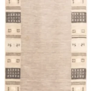 Gabbeh Teppich - Indus - 145 x 70 cm - hellgrau
