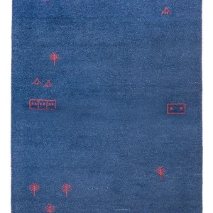 Gabbeh Teppich - Indus - 180 x 120 cm - dunkelblau