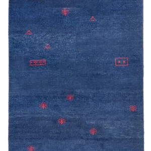 Gabbeh Teppich - Indus - 180 x 120 cm - dunkelblau