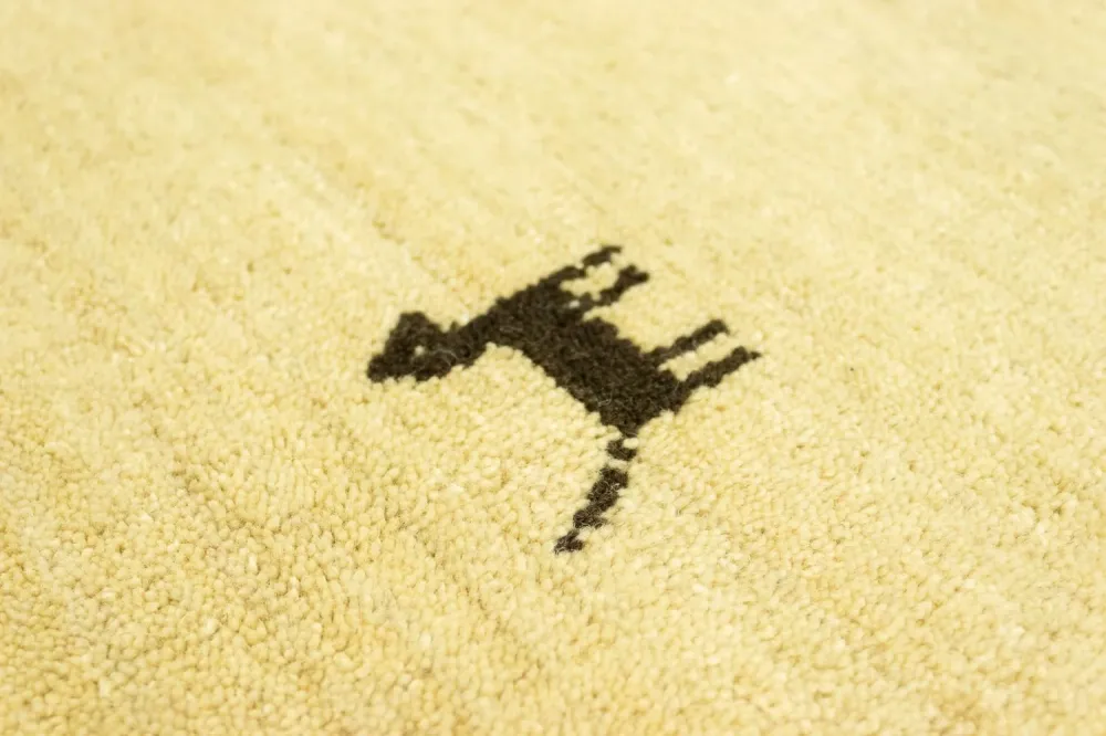 Gabbeh Teppich - Indus 200 x 80 cm - beige