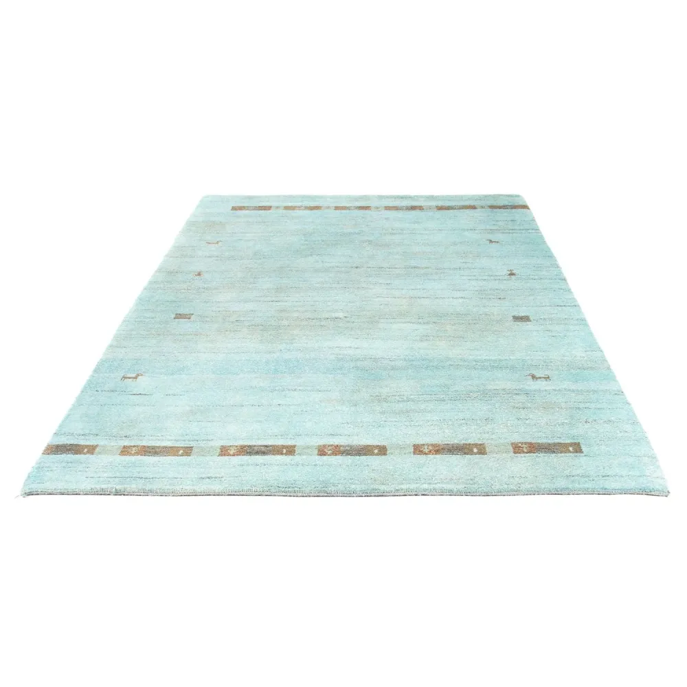 Gabbeh Teppich - Indus 237 x 170 cm - hellblau