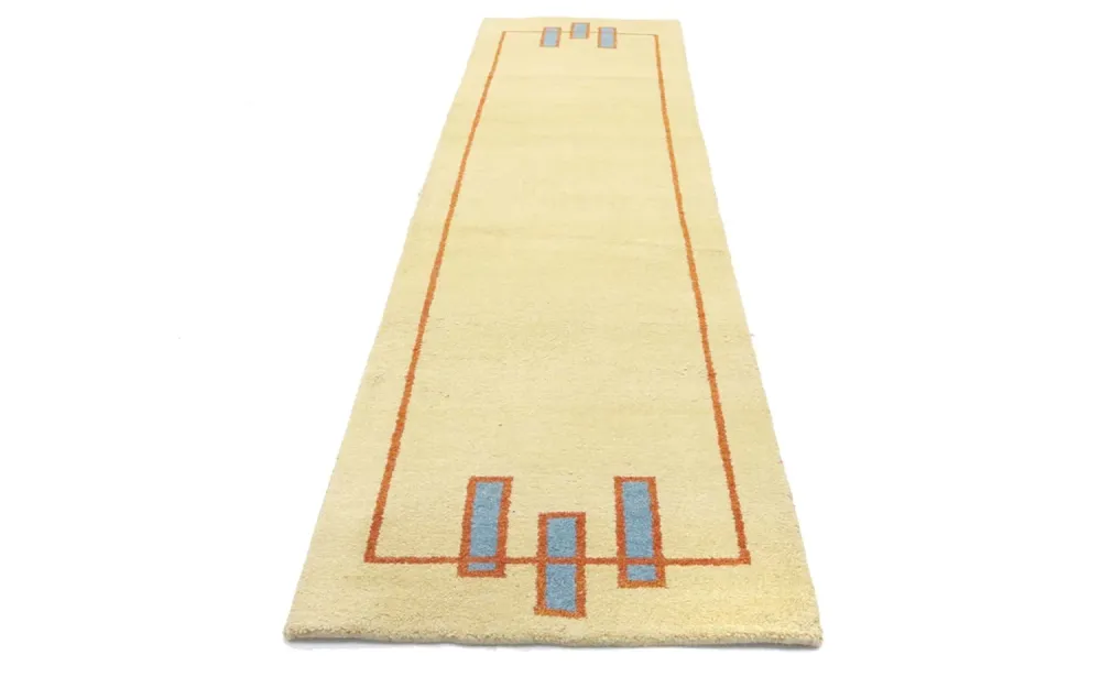 Gabbeh Teppich - Indus 298 x 80 cm - beige