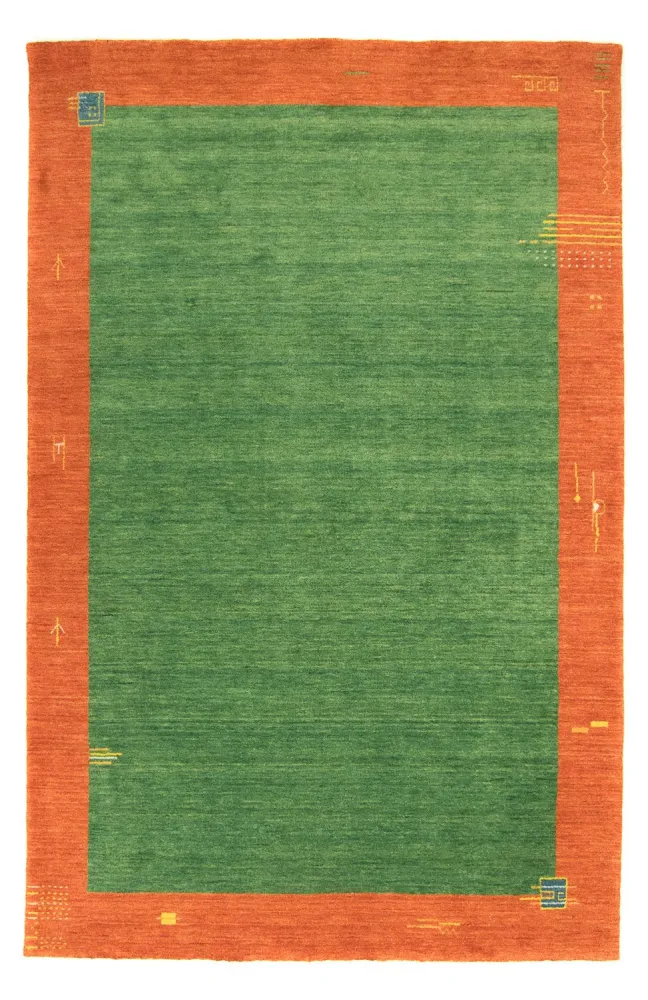 Gabbeh Teppich - Indus 300 x 250 cm - grün