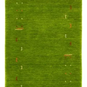 Gabbeh Teppich - Indus 400 x 80 cm - grün