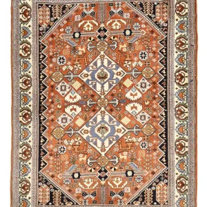 Gabbeh Teppich - Kaschkuli Perser - 150 x 109 cm - mehrfarbig