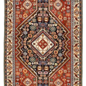 Gabbeh Teppich - Kaschkuli Perser - 163 x 116 cm - mehrfarbig