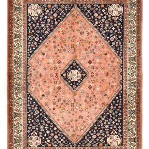 Gabbeh Teppich - Kaschkuli Perser - 208 x 156 cm - hellrot