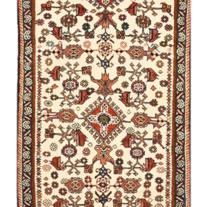 Gabbeh Teppich - Kaschkuli Perser - 60 x 40 cm - beige